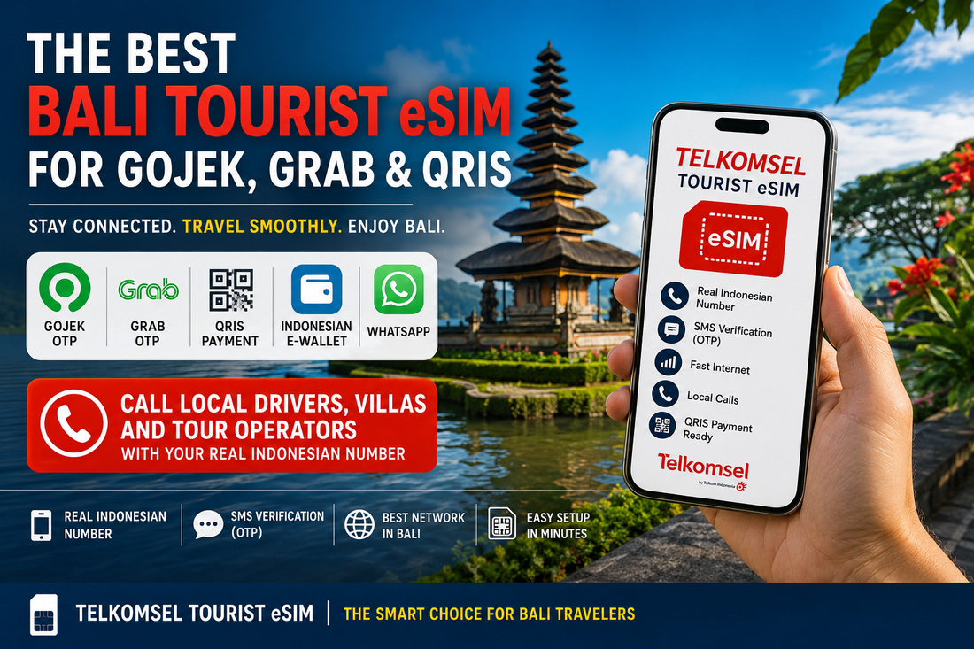Best Bali Tourist eSIM for Gojek OTP & QRIS (2026)