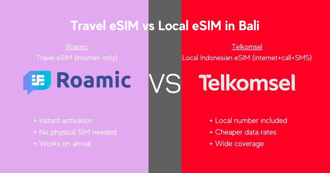 Roamic vs Telkomsel eSIM Bali: Best Option for Tourists (2026)
