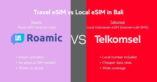 Roamic vs Telkomsel eSIM Bali: Best Option for Tourists (2026)