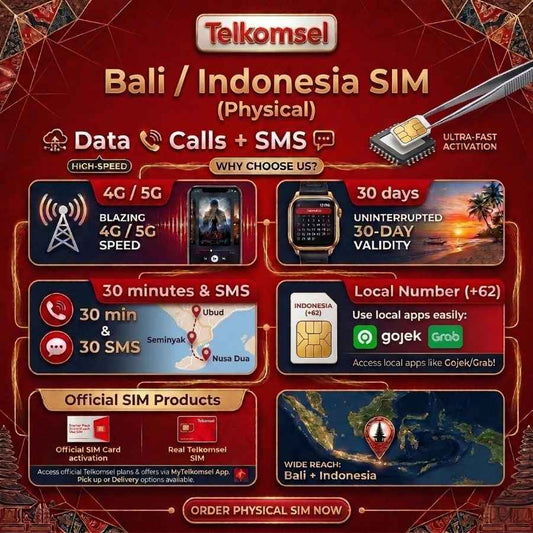 Telkomsel Tourist SIM Card Bali