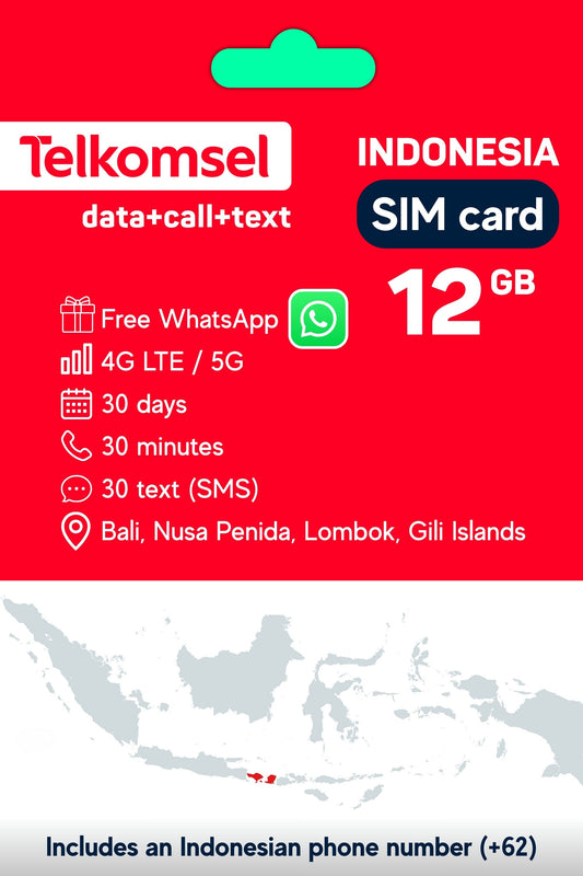 Bali SIM card (physical)